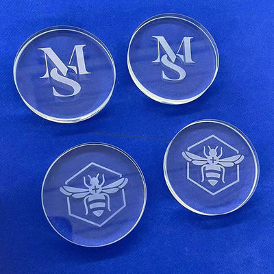 qualità  Custom High Purity Fused Silica  High Resistant Quartz Glass Disc Fabbrica