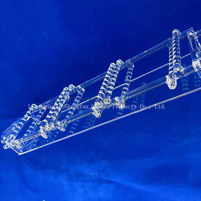 qualità  High Purity Fused Silica Quartz Boat High Temperature Resistant Quartz Boat for Tube Furnace Laboratory Sintering Fabbrica