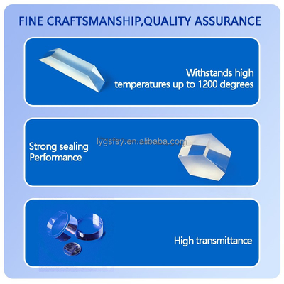 qualità  Optical Quartz Prism Custom Cutting Welding Processing Service For Square Clear Quartz Plate Fabbrica