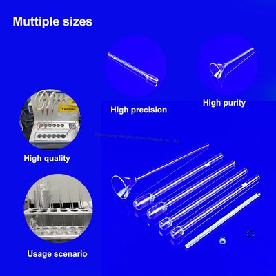 qualità  High Temperature Resistant Quartz Glass BET Adsorption Tubes Corrosion Resistant Highly Transparent Fabbrica