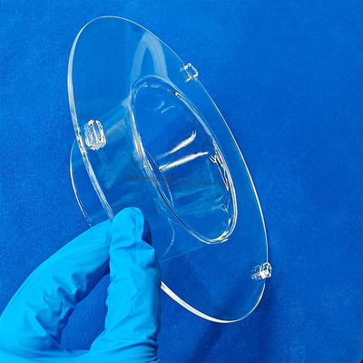 qualità  Corrosion Resistance High Temperature Resistant Transparent Quartz Tube Flange Connected Quartz Glass Tube Fabbrica
