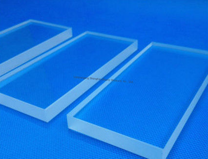 qualità  Manugacturer Custom Optical Fused Quartz Glass  Thick Plate With High Transmitance Fabbrica