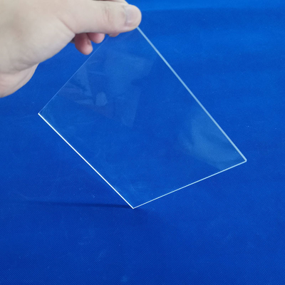 Lastra di vetro al quarzo fusa personalizzata con purezza 99,99 lucidata