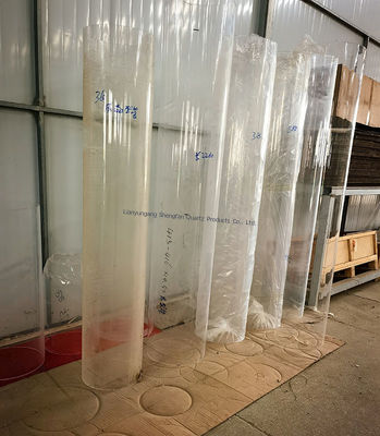 Tubo di vetro al quarzo trasparente ad alta trasmittanza con buon isolamento elettrico e resistenza alla corrosione