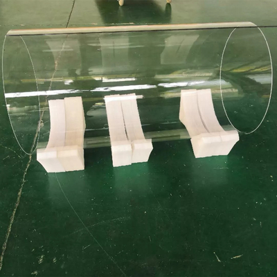 Large Diameter Quartz Clear Glass Tube Solar Photovoltaic Diffusion Tube