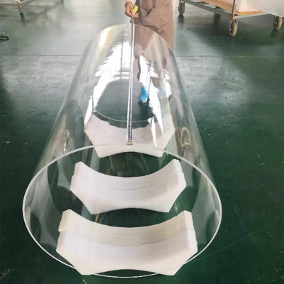 Large Diameter Quartz Clear Glass Tube Solar Photovoltaic Diffusion Tube