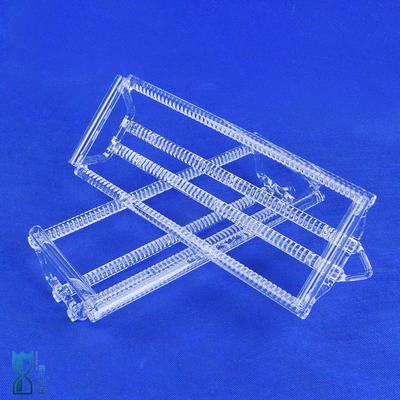 L'elevata purezza ha fuso il trasportatore di vetro del wafer del crogiolo di quarzo 100MM per la fornace su misura