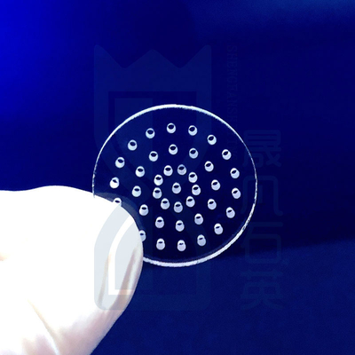 Vetro di quarzo ottico uv Crystal Plate Transparent Thin 100mm