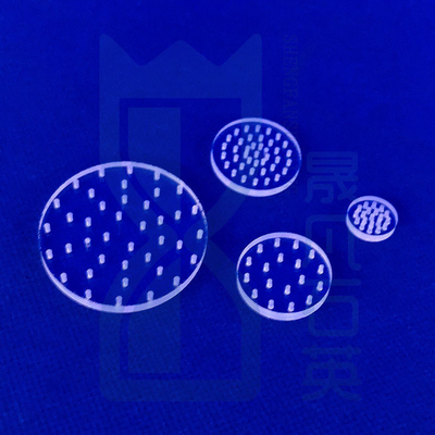 Vetro di quarzo ottico uv Crystal Plate Transparent Thin 100mm