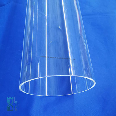 Fabbrica Custom Large Diameter Quartz Glass Tube Alta temperatura e resistenza alla corrosione per applicazioni industriali