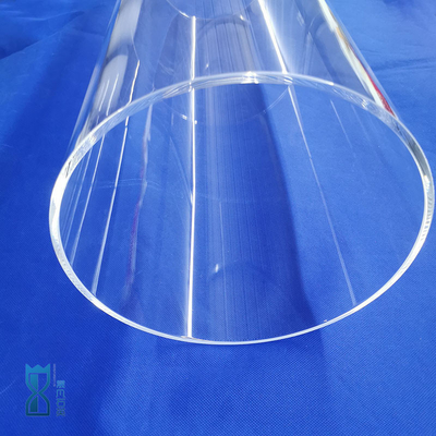 Fabbrica Custom Quartz Glass Pipe Grande diametro