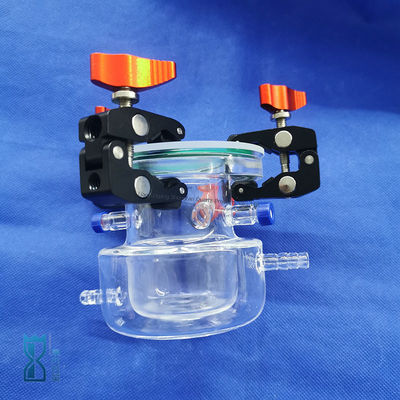Reattore in vetro quarzo trasparente per produzione personalizzata per laboratorio