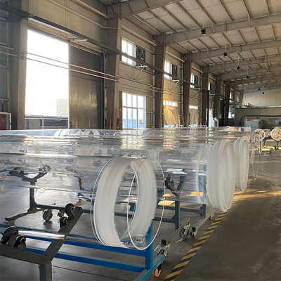 Fabbricazione di tubi di vetro trasparente a quarzo fotovoltaico di grande diametro