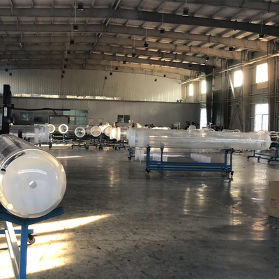Fabbricazione di tubi di vetro trasparente a quarzo fotovoltaico di grande diametro