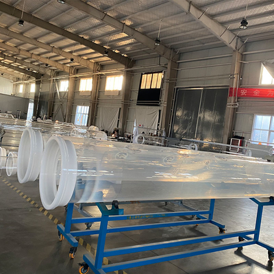 Fabbricazione di tubi di vetro trasparente a quarzo fotovoltaico di grande diametro