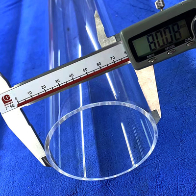 Resistenza ad alte temperature Tubo capillare in vetro di quarzo di tutte le dimensioni Tubo in vetro di quarzo trasparente di silice fuso