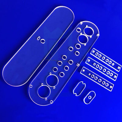 Placca di vetro di quarzo ad alta purezza trasparente ottica personalizzata con tolleranza ± 0,02 mm