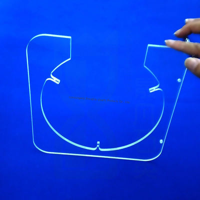 Alta purezza SIO2>99,99% Piastra di quarzo fuso con 92% di trasmissione luminosa e tolleranza ±0,02 mm