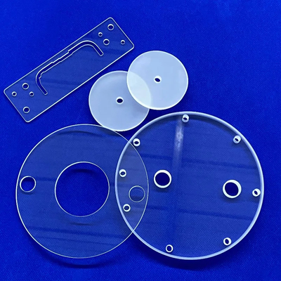 Fabbrica di vetro di quarzo a misura resistente alle alte temperature trasparente