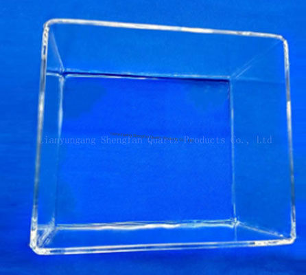 Lastra di vetro al quarzo resistente alla corrosione ad alta trasmittanza con temperatura di lavoro di 1100°C