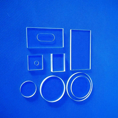 Fabbrica carta di vetro di quarzo personalizzato ad alta temperatura laser perforato