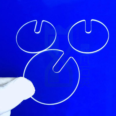 Fabbrica carta di vetro di quarzo personalizzato ad alta temperatura laser perforato