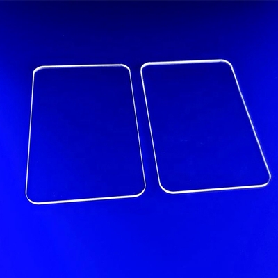 Fogli di vetro di quarzo quadrato resistente alla corrosione con alta trasmissione di luce UV