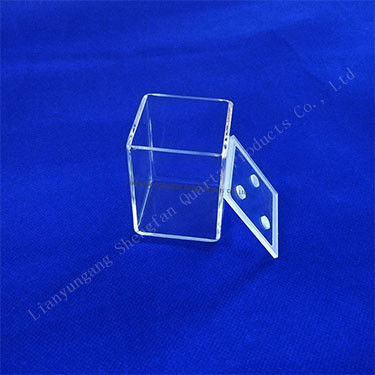 Lastra di quarzo resistente alla corrosione ad alta trasmittanza per uso di laboratorio ad alta temperatura