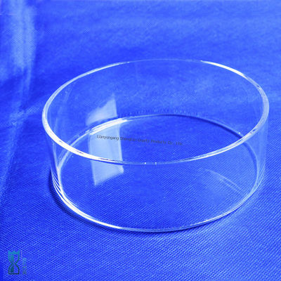 Lastra di quarzo resistente alla corrosione ad alta trasmittanza per uso di laboratorio ad alta temperatura