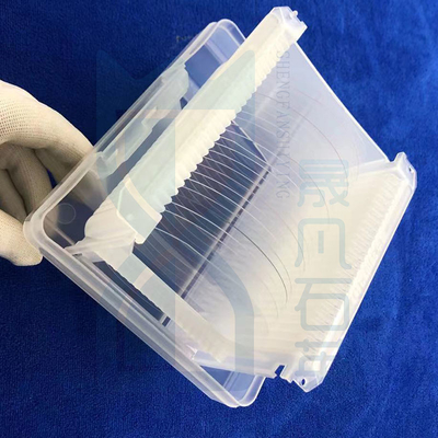 Finestre ottiche di vetro di quarzo di silicio fuso ad alta purezza UV personalizzate per strumenti elettronici