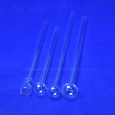 Fabbrica di tubi sferici di quarzo trasparenti resistenti alle alte temperature su misura