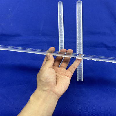 Cilindro ottico di fresatura con asta di vetro al quarzo con finitura CNC chiaro fuso per semiconduttore solare