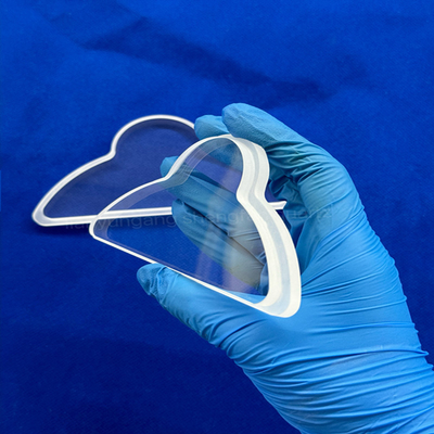 Fogli di vetro in quarzo a fiocco per finestre ottiche UV ultra-sottili su misura
