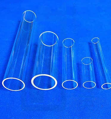 Tubo di quarzo trasparente resistente alle alte temperature