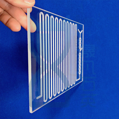 pannelli di vetro di quarzo a fessura ottica Cnc personalizzati