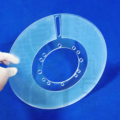 Flancheria di quarzo per tubi di quarzo resistente alla corrosione di alta qualità
