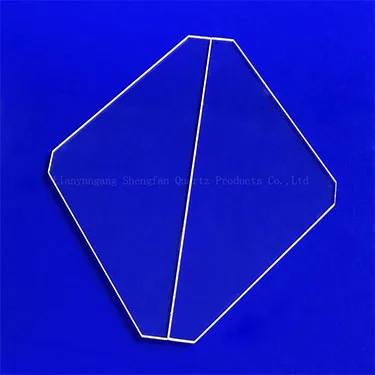 Finestra di quarzo trasparente UV personalizzata
