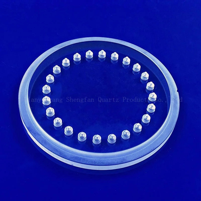 Fogli di quarzo perforato trasparente resistente alle alte temperature