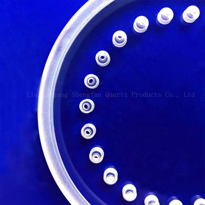 Fogli di quarzo perforato trasparente resistente alle alte temperature