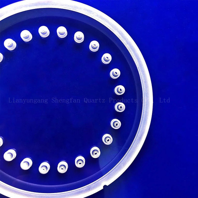 Fogli di quarzo perforato trasparente resistente alle alte temperature