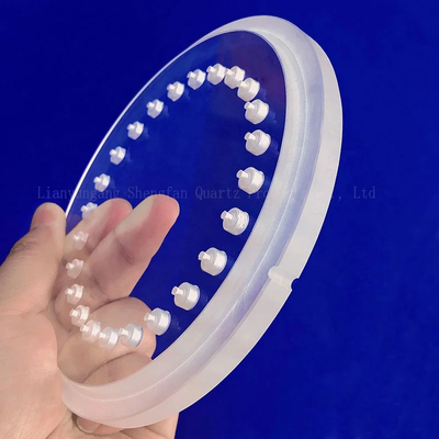 Fogli di quarzo perforato trasparente resistente alle alte temperature