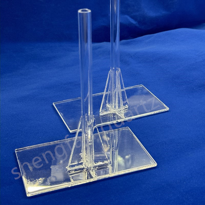 Alte temperature di laboratorio Quarzo vetro treppiede resistente alla corrosione