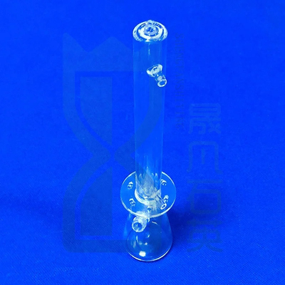 Tubo di quarzo di laboratorio trasparente resistente alle alte temperature