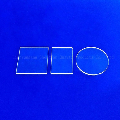 Fogli di vetro in quarzo ultra sottile trasparente UV personalizzato