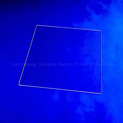 Fogli di vetro in quarzo ultra sottile trasparente UV personalizzato