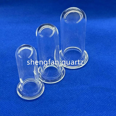 tubo di prova di quarzo di alta purezza trasparente resistente agli acidi e agli alcali su misura professionale