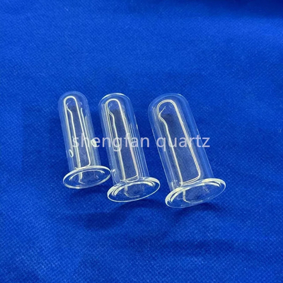 tubo di prova di quarzo di alta purezza trasparente resistente agli acidi e agli alcali su misura professionale