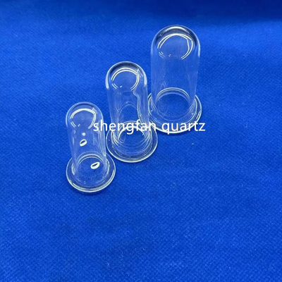 tubo di prova di quarzo di alta purezza trasparente resistente agli acidi e agli alcali su misura professionale
