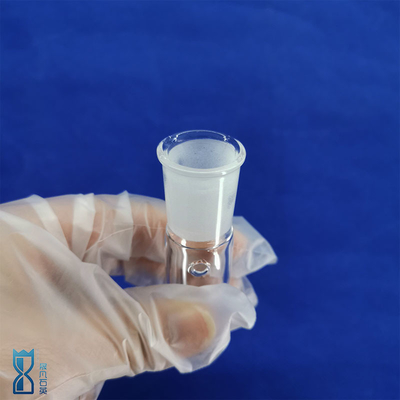 Tubo di vetro di quarzo trasparente a vite resistente al calore Cappa di filo di vite Illuminazione ottica di laboratorio