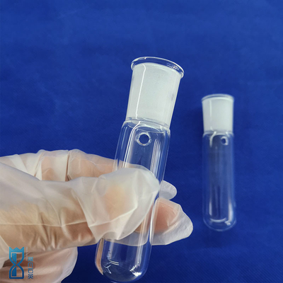 Tubo di vetro di quarzo trasparente a vite resistente al calore Cappa di filo di vite Illuminazione ottica di laboratorio